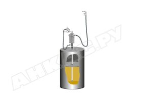 Комплект с насосом для консистентной смазки Samoa SBG-503, для бочек 50 кг