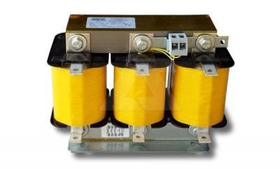 Дроссель защитный TKA1-25-189/400/440, трехфазный, 25kVAr, 189Hz (p=7%), 400/440VAC, материал намотки (Al), термозащита Tmax=130°C, IP00