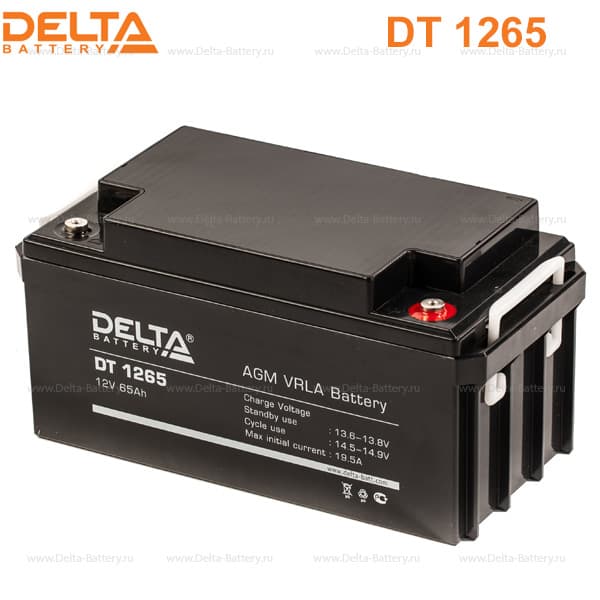 Аккумуляторная батарея Delta DT 1265 (12V / 65Ah)