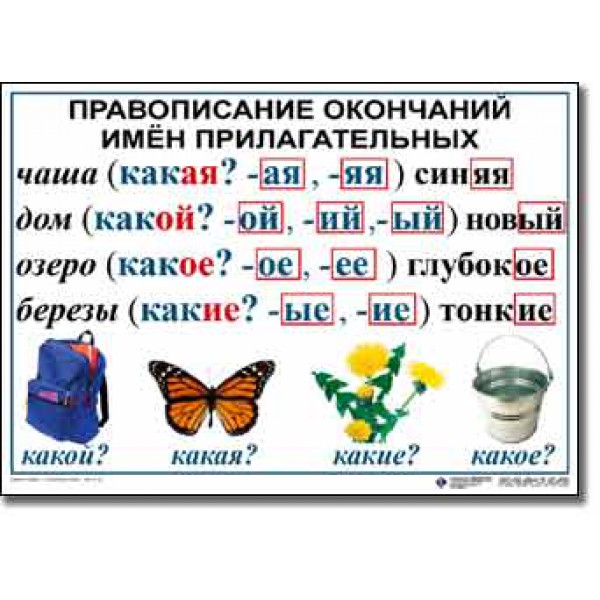 Табл. русский язык 3 класс (9 табл.) 50х70