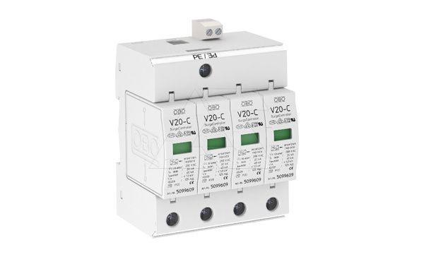 Разрядник V20-C, 4+FS-280, 4P+FS, класс С, с дистанционной сигнализацией