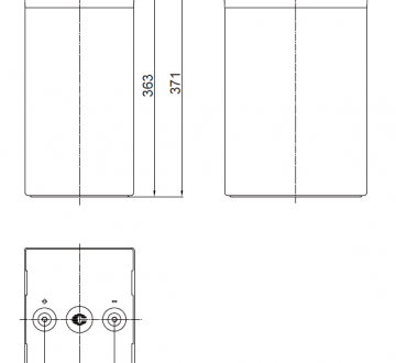 Аккумуляторная батарея 2V AGM 600Ah GFM-600Z