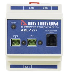 АМЕ-1277 - контроллер с USB/LAN/Web доступом (2 релейных канала)