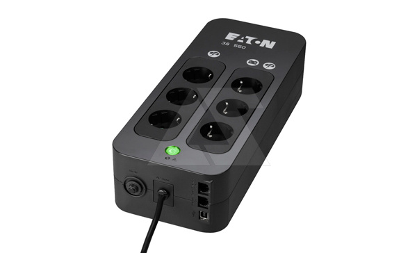 Источник бесперебойного питания Eaton 3S 550 DIN 550ВА, 330Вт, 3+3 евророзеток