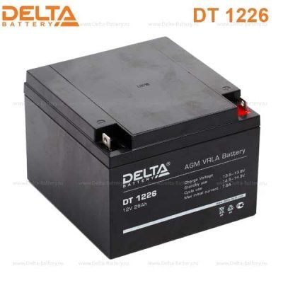 Аккумуляторная батарея Delta DT 1226 (12V / 26Ah)