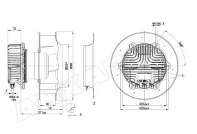 Центробежный вентилятор Ebmpapst R3G310AZ8801