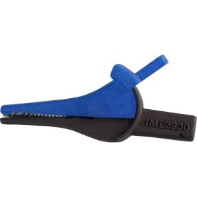 Зажим изолированный типа крокодил синий