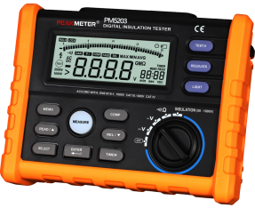 PM5203 - измеритель сопротивления изоляции (мегаомметр) PeakMeter