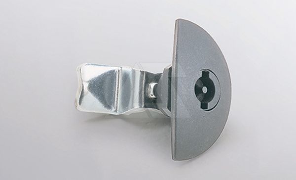 Циллиндрический замок WE235 c никелированным плоским ключем профиля Viro