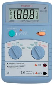 MS5201 - тестер сопротивления изоляции (мегаомметр) Mastech