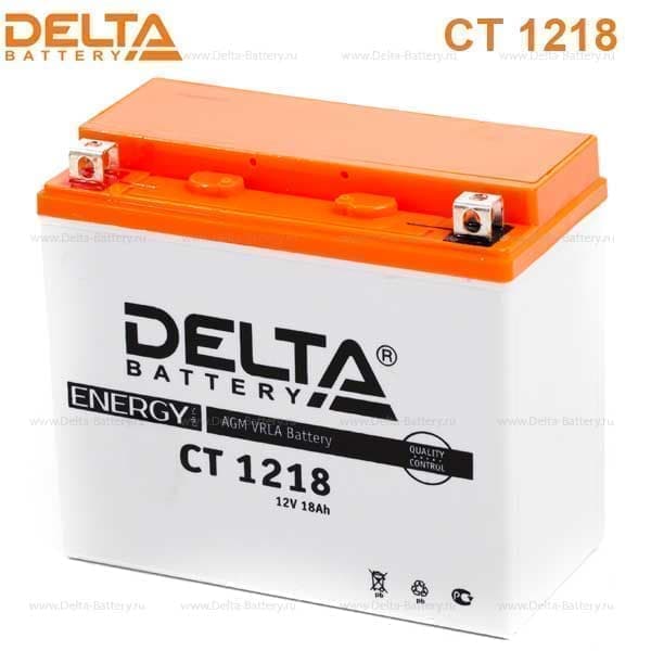 Аккумулятор Delta CT 1218 (12V / 18Ah) [YB18-A, YB16-B, YB16-B-CX, YTX20H, YTX20-BS]