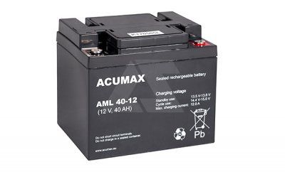 Батарея аккумуляторная Acumax AML40-12, 12V/40Ah
