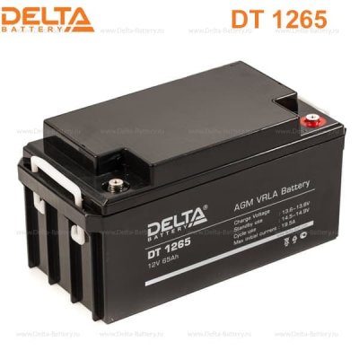 Аккумуляторная батарея Delta DT 1265 (12V / 65Ah)