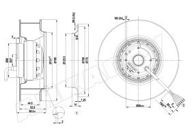 Центробежный вентилятор Ebmpapst R2D190AC0822