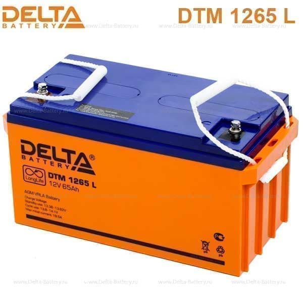 Аккумуляторная батарея Delta DTM 1265 L (12V / 65Ah)