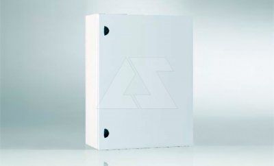 Щит моноблочный 400x300x200мм (ВxШxГ) с монтажной панелью, RAL7035, IP66