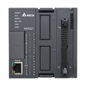 Программируемый логический контроллер AS300N-A, 24VDC, 128K шагов, 2xRS485, USB, microSD, CANopen, Ethernet