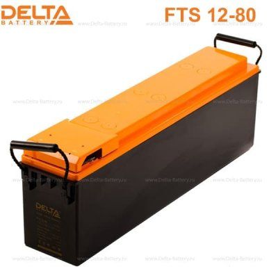 Аккумуляторная батарея Delta FTS 12-80 (12V / 80Ah)