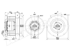 Центробежный вентилятор Ebmpapst R4D400CO0101