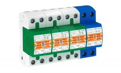 Разрядник MCD 50-B 3+NPE-OS, 4P, 150кА класс В, с индикацией
