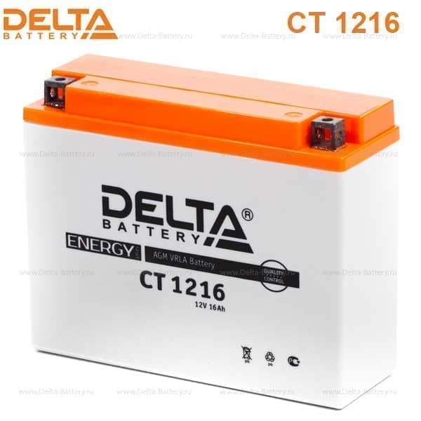 Аккумулятор Delta CT 1216 (12V / 16Ah) [YB16AL-A2]