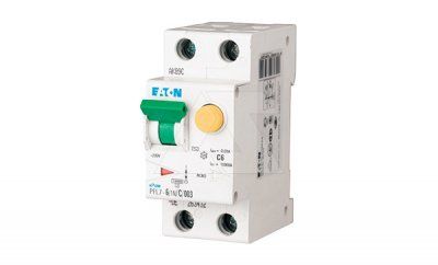 Дифф. авт. выключатель PFL7-6/1N/C/003, 1P+N, 6A, хар-ка C, 10kA, 30mA, тип АC, 2M