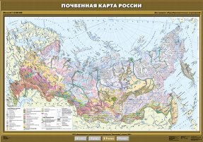 Почвенная карта России, 100х140