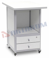 АРМ-5075 Стол подкатной с 2-мя ящиками с лицевыми панелями и замком