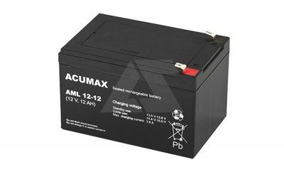 Батарея аккумуляторная Acumax AML12-12, 12V/12Ah
