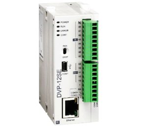 Программируемый логический контроллер DVP12SE11R, 8DI, 4RO, 24VDC, 16K шагов, RS485, USB, Ethernet