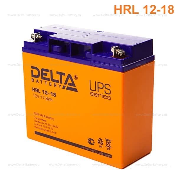 Аккумуляторная батарея Delta HRL 12-18 (12V / 18Ah)