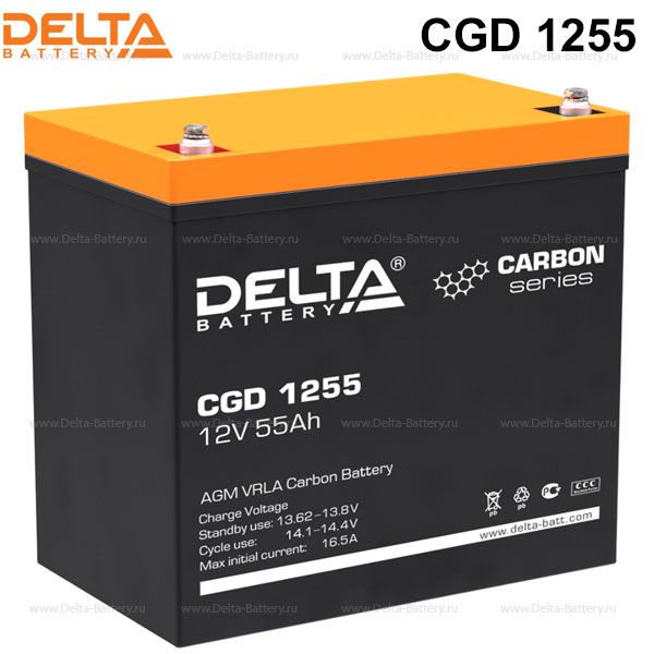 Аккумуляторная батарея Delta CGD 1255 (12V / 55Ah)