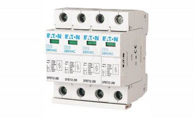 Разрядник SPBT12-280/4, 4P, 12.5kA(10/350µs), 25kA(8/20µs), класс В+С, 4M