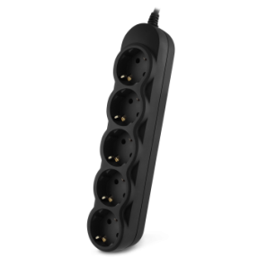 Блок розеток 19", 8 розеток C13, 2 розетки С19, 16А, кабель питания 2м с вилкой Schuko