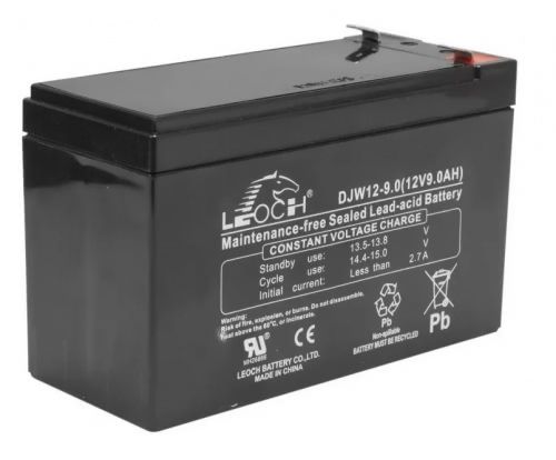 Аккумулятор LEOCH-DJW-12-9-F1 12В 9Ач 151x65x100 мм Прямая (+-)