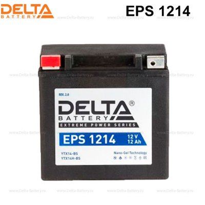 Аккумулятор Delta EPS 1214 (12V / 12Ah) [YTX14-BS, YTX14H-BS]