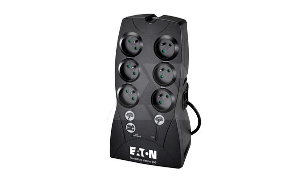 Источник бесперебойного питания Eaton Protection Station DIN 500ВА, 250Вт, 3+3 евророзетки