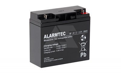Батарея аккумуляторная Alarmtec BP18-12, 12V/18Ah
