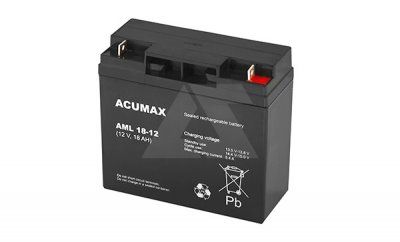 Батарея аккумуляторная Acumax AML18-12, 12V/18Ah