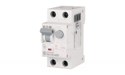 Дифф. авт. выключатель HNB-C16/1N/003, 1P+N, 16A, хар-ка C, 6kA, 30mA, тип АC, 2M