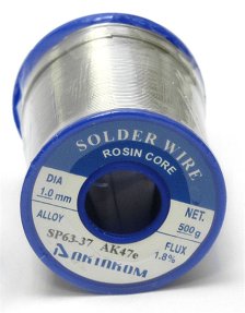 SP60-40&AK47e 1mm S-26 - припой олово-свинцовый с флюсом