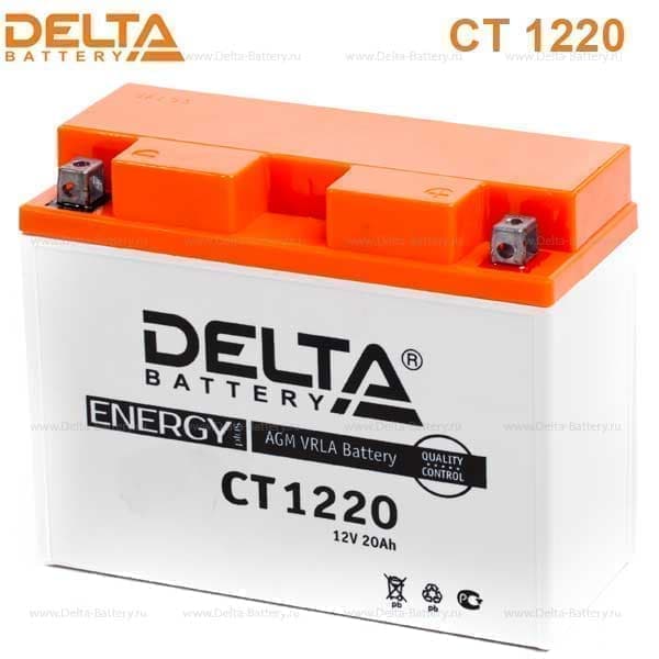Аккумулятор Delta CT 1220 (12V / 20Ah) [Y50-N18L-A3, YTX24HL-BS,  YTX24HL]