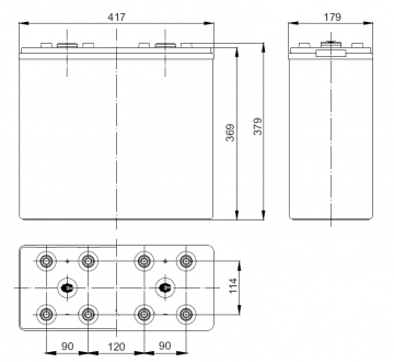Аккумулятор Coslight GFM-1000HJC
