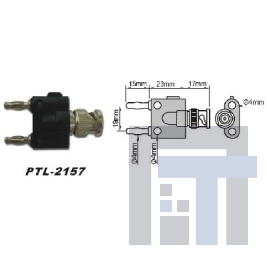 PTL-2157 Переходник BNC-банан