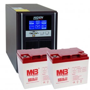 Комплект  ИБП HiDEN UDC9201H-40 400 ватт 1.6 часа