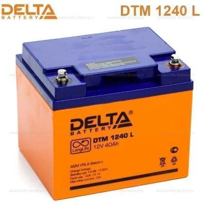 Аккумуляторная батарея Delta DTM 1240 L (12V / 40Ah)