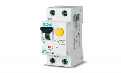 Дифф. авт. выключатель PFL6-40/1N/C/003, 1P+N, 40A, хар-ка C, 6kA, 30mA, тип АС, 2M