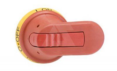 Рукоятка выносная OHY65J6T для OT160...250E, желто-красная, IP65, без оси