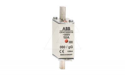 Вставка плавкая OFAF000H20, 20A, 500VAC, размер 000, тип gG, с двойной индикацией