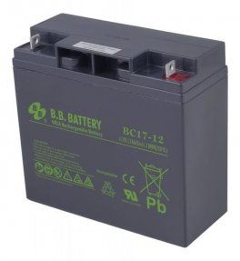 Аккумулятор B.B.Battery BC 17-12 12В 17Ач 181x76x166 мм Обратная (-+)